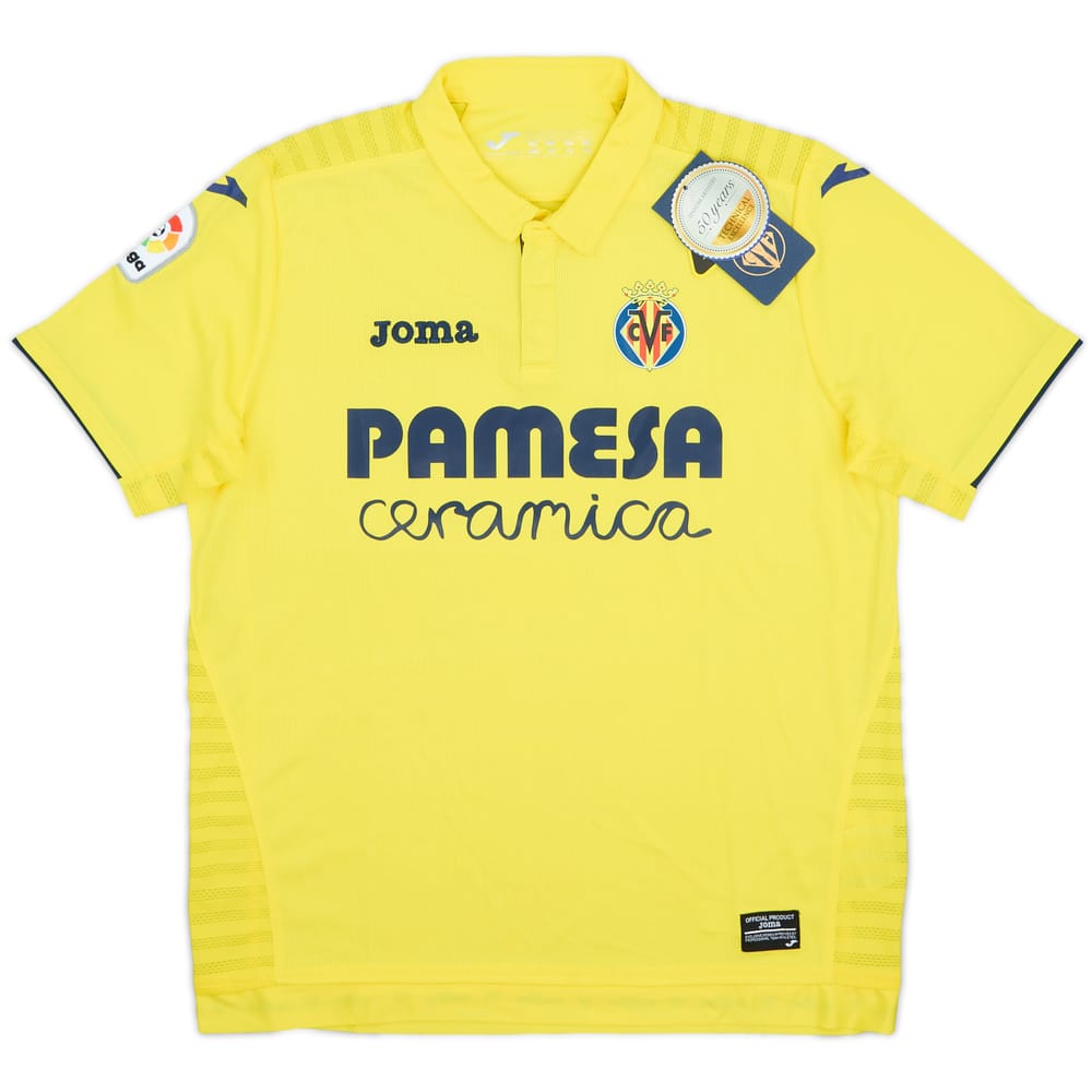 2017-18 Villarreal Home Shirt (L.Boys)