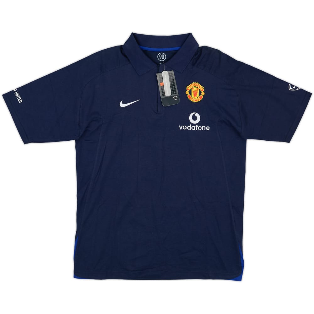 2005-06 Manchester United Nike 1/4 Zip Polo Shirt (M)