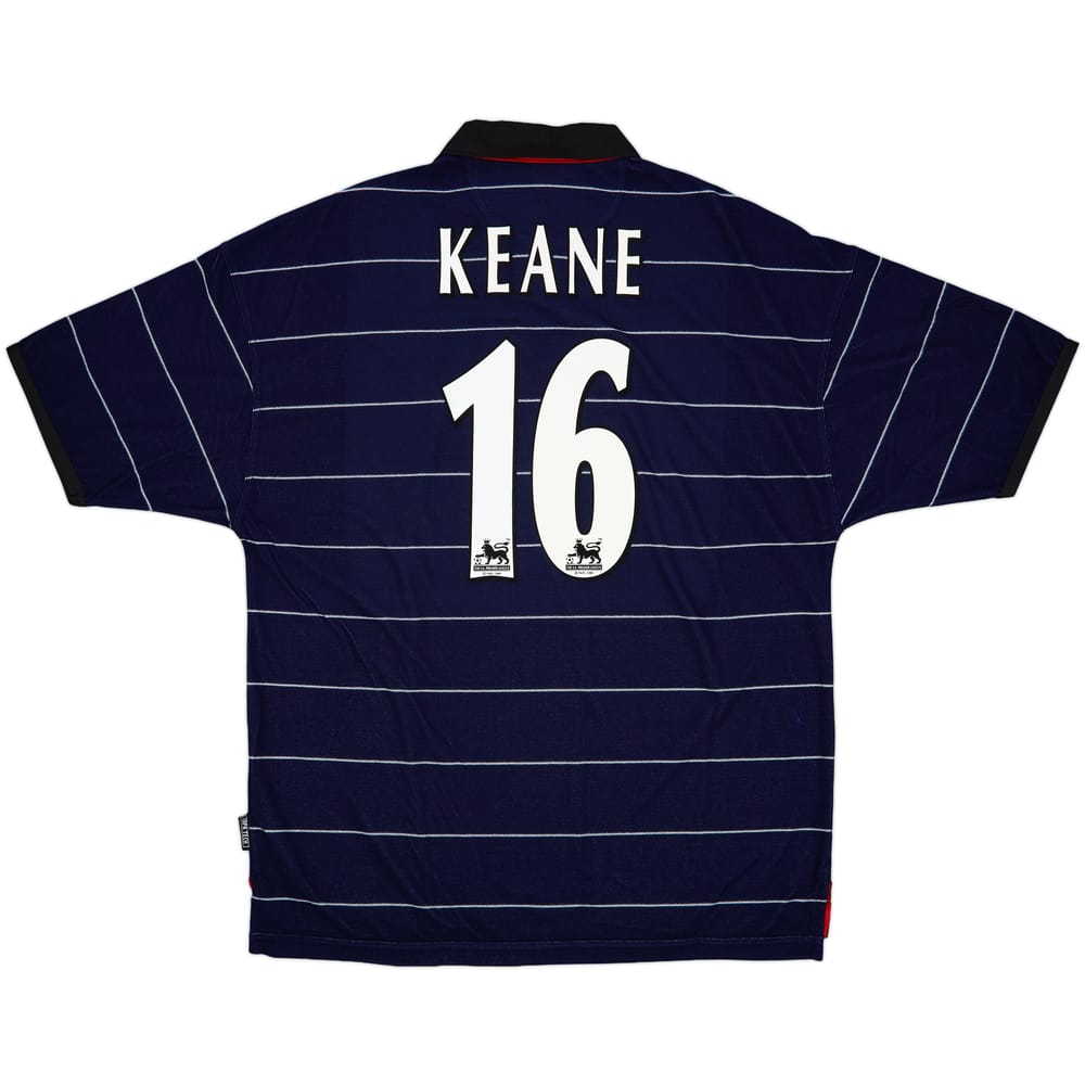 1999-00 Manchester United Away Shirt Keane #16 (XL)