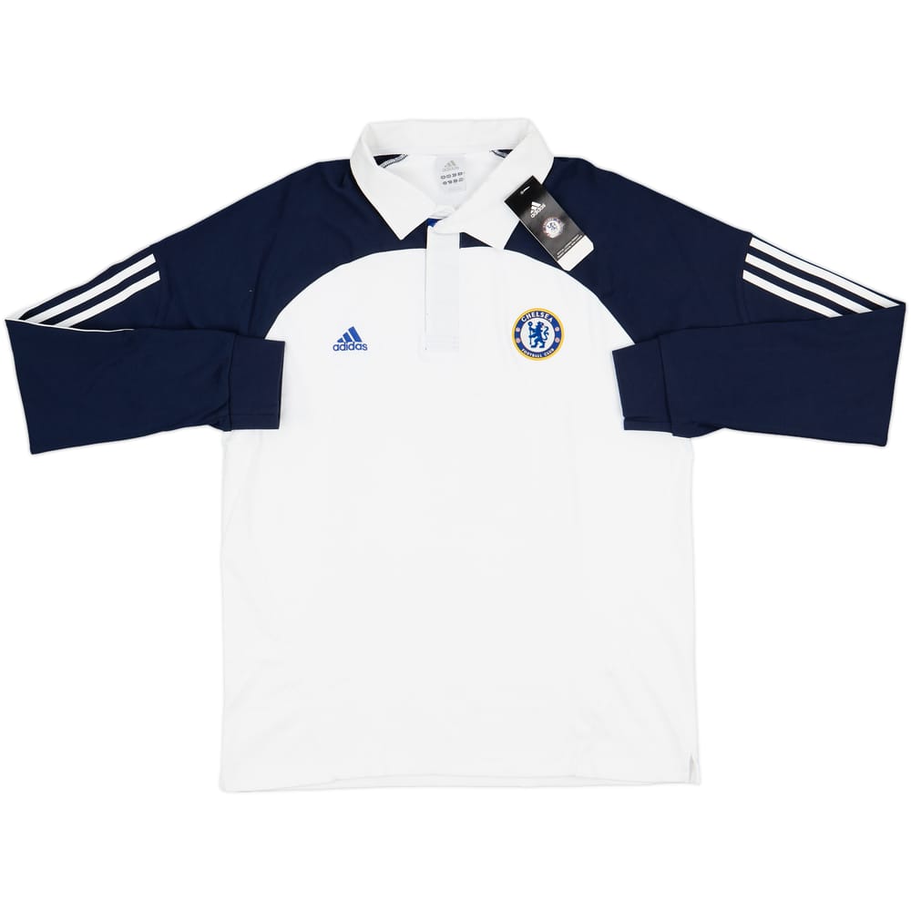 2007-08 Chelsea adidas Rugby Polo L/S Shirt (L)