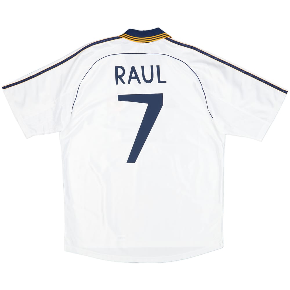 1998-00 Real Madrid Home Shirt Raul #7 (L)