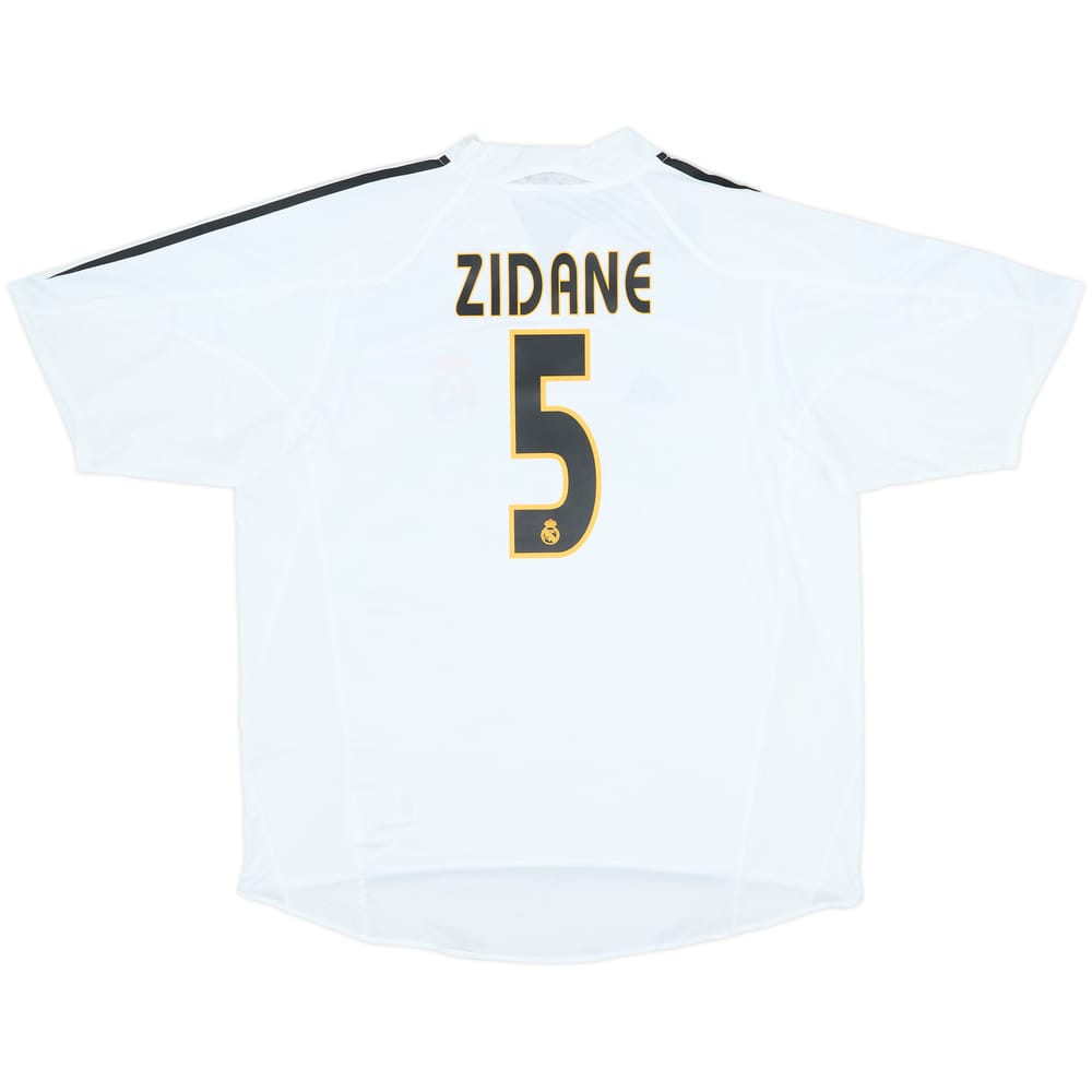 2004-05 Real Madrid Home Shirt Zidane #5 (XL)