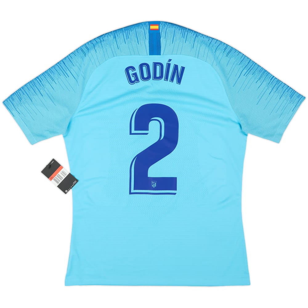 2018-19 Atletico Madrid Player Issue Away Shirt Godin #2 (L)
