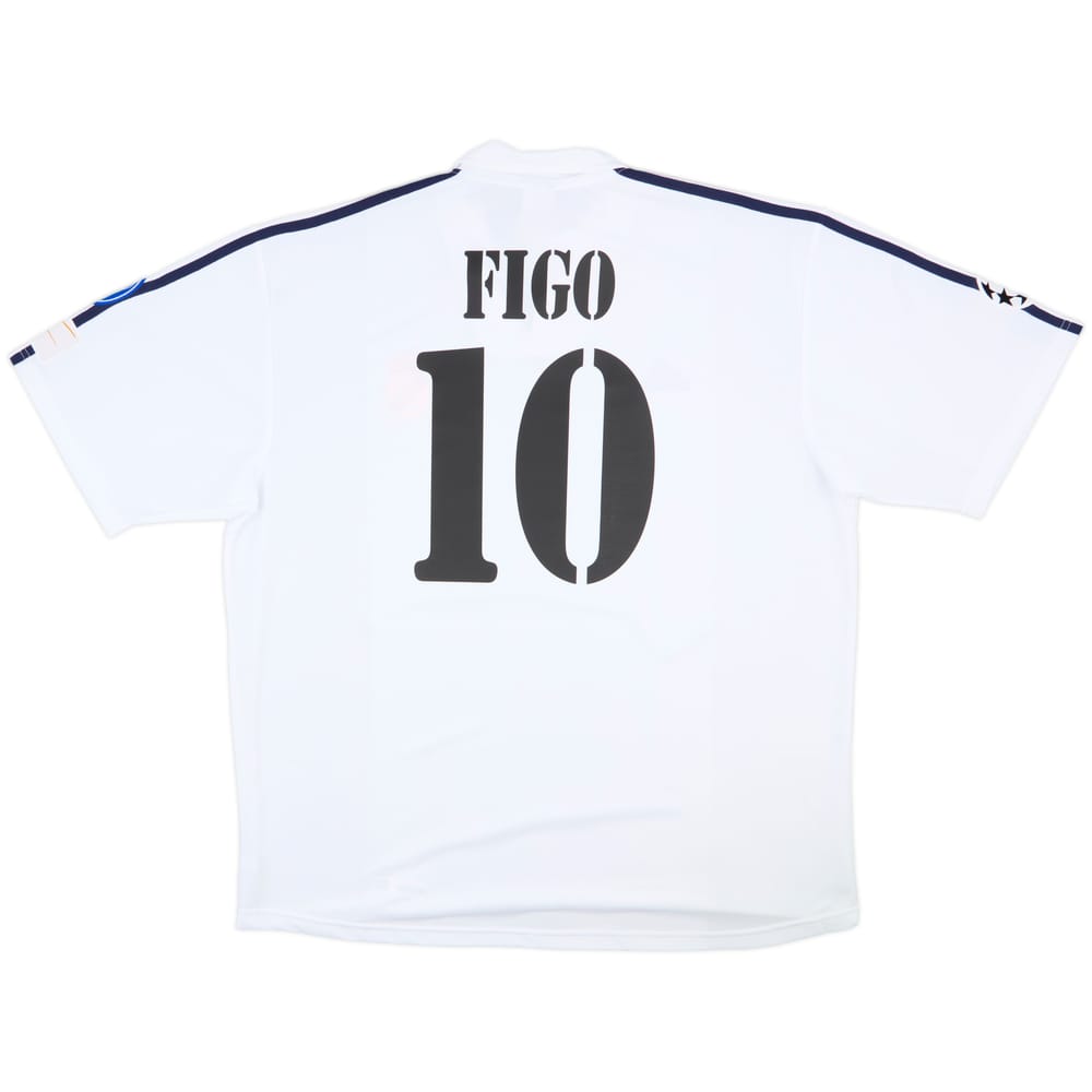 2001 Real Madrid Home Shirt Figo #10 (XXL)
