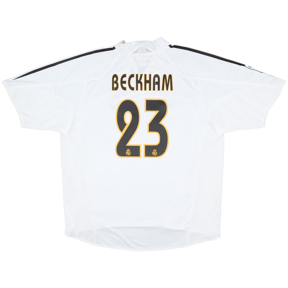 2004-05 Real Madrid Home Shirt Beckham #23 (XL)