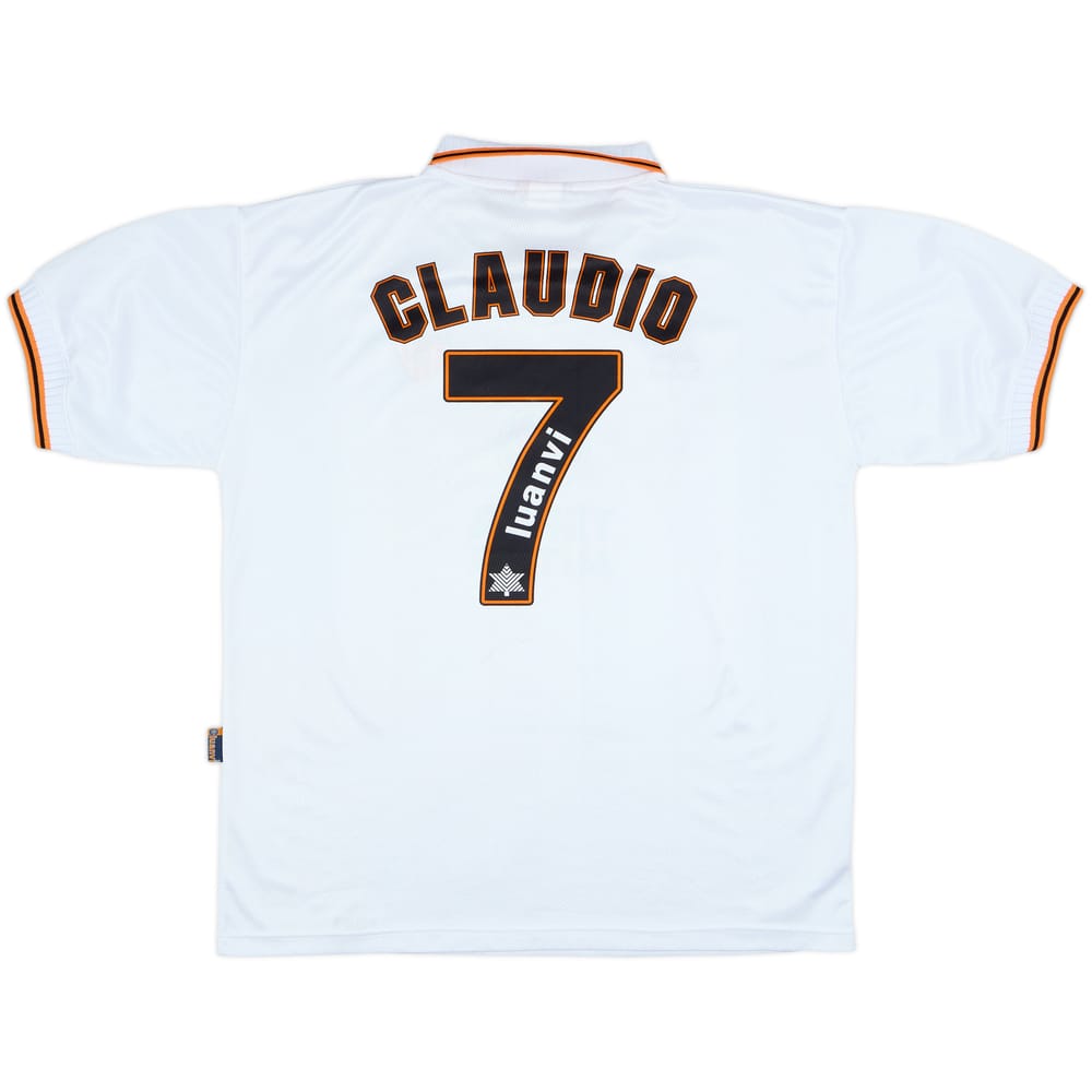 1998-99 Valencia Home Shirt Claudio #7 - 8/10 - (XL)