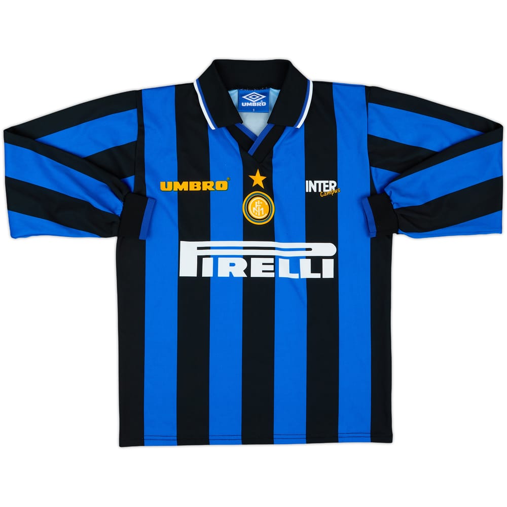 1997-98 Inter Milan Summer Campus L/S Shirt - 8/10 - (S)