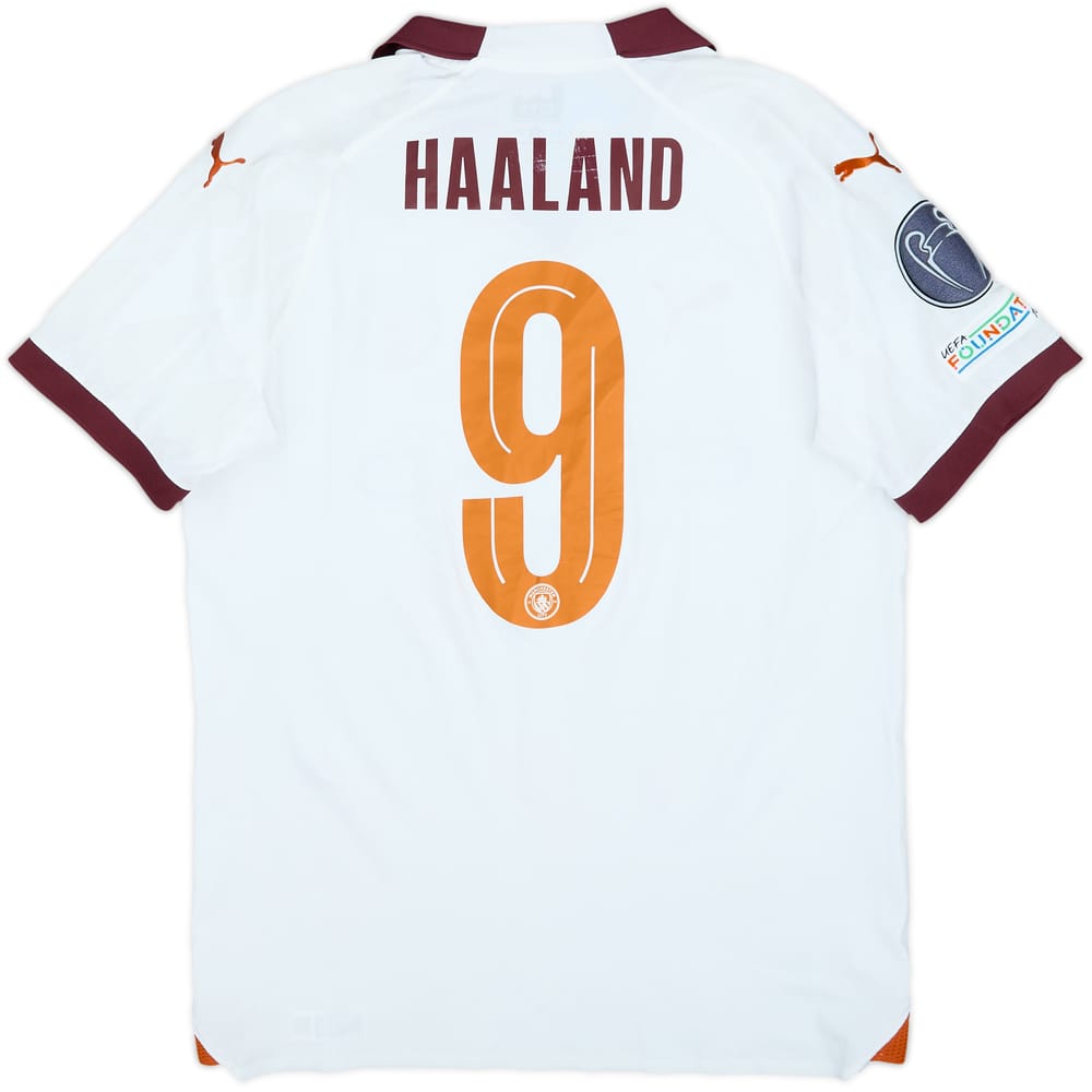 2023-24 Manchester City Authentic Away Shirt Haaland #9 (S)