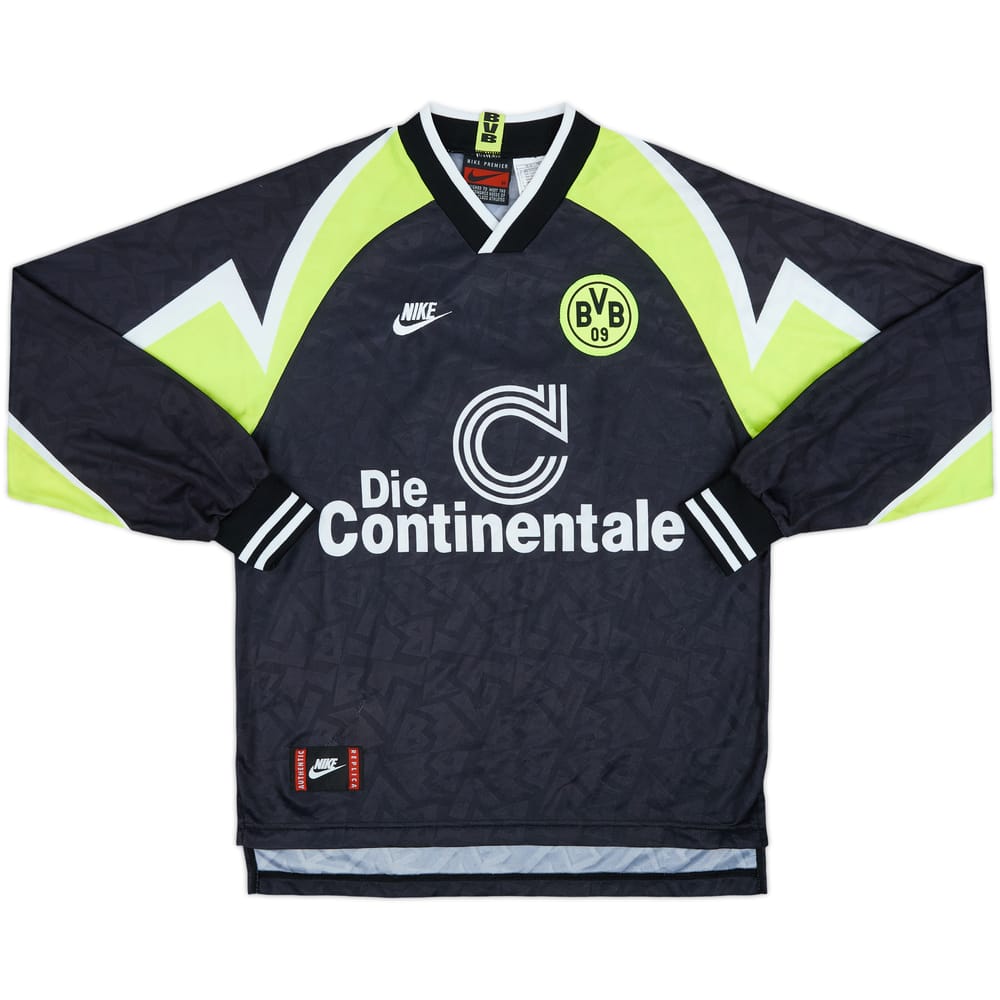 1995-96 Borussia Dortmund Deutscher Meister Away L/S Shirt - 6/10 - (M)
