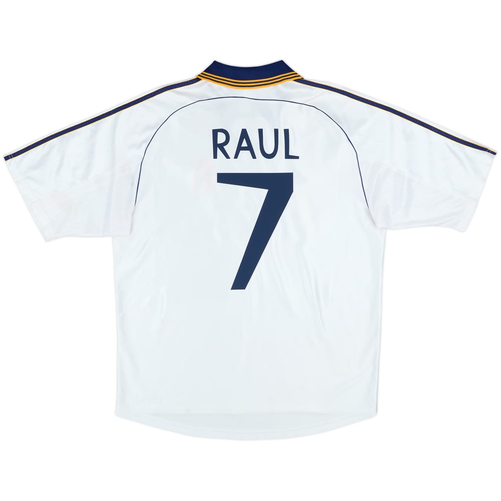 1998-00 Real Madrid Home Shirt Raul #7 - 7/10 - (L)