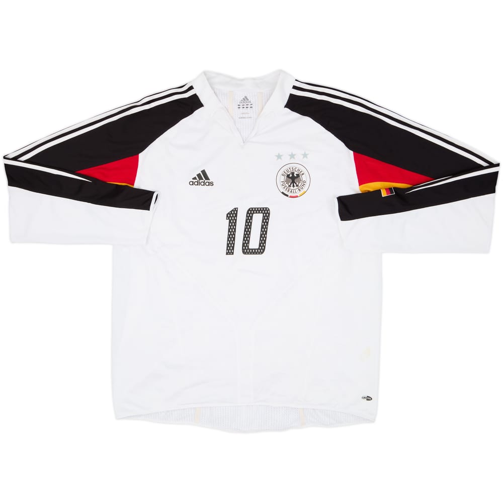 2004-05 Germany Player Issue Home L/S Shirt #10 - 7/10 - (XL)