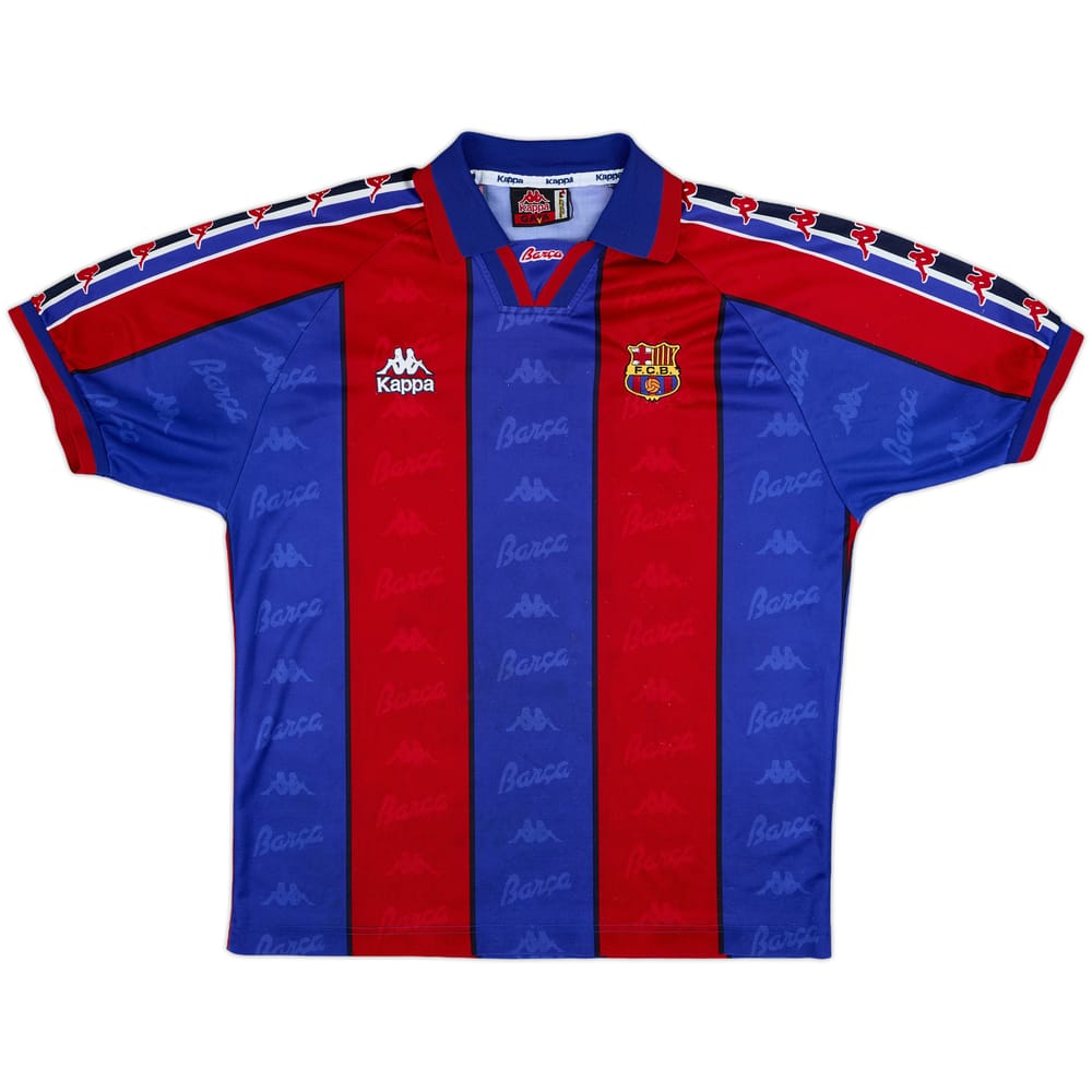 1995-97 Barcelona Home Shirt - 8/10 - (L)