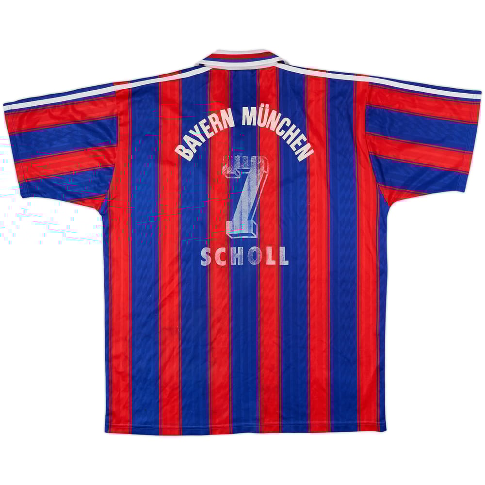 1995-97 Bayern Munich Home Shirt Scholl #7 - 4/10 - (XL)