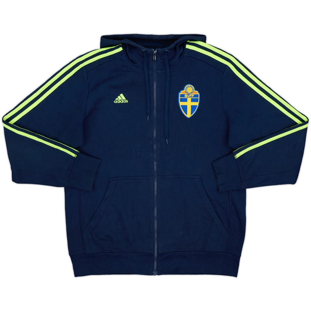 2015-16 Sweden adidas Hooded Track Jacket - 8/10 - (M)