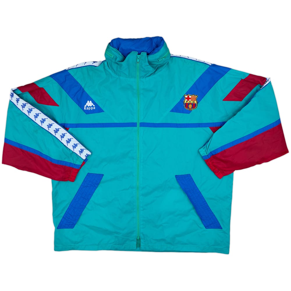 1994-95 Barcelona Kappa Hooded Rain Jacket - 8/10 - (XL)