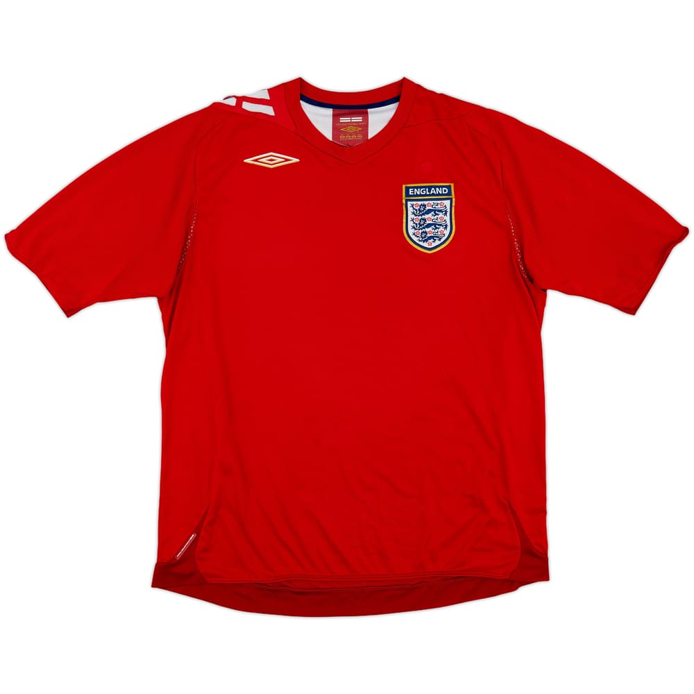 2006-08 England Away Shirt - 5/10 - (XL)