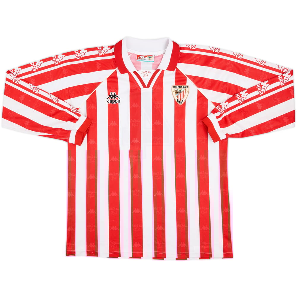 1996-97 Athletic Bilbao Match Issue Home L/S Shirt #4