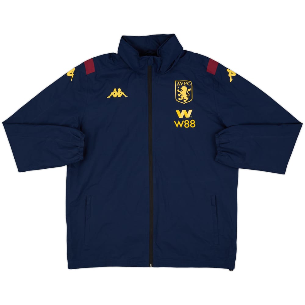 2019-20 Aston Villa Kappa Hooded Rain Jacket - 10/10 - (L)