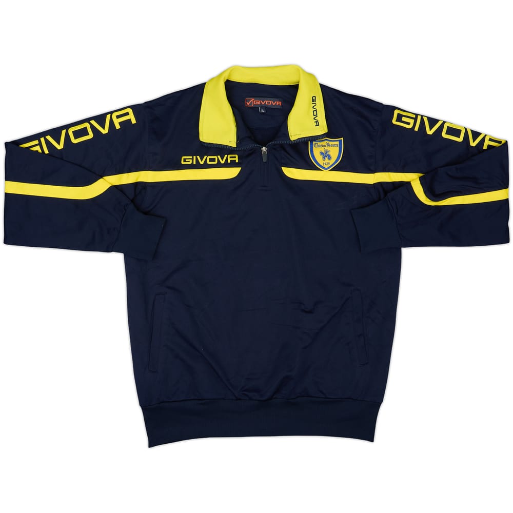 2017-18 Chievo Verona Givova 1/4 Zip Drill Top - 10/10 - (XL)