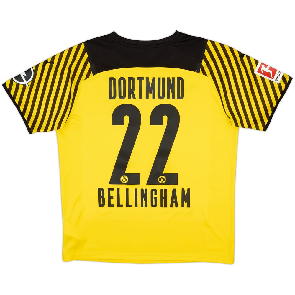 2021-22 Borussia Dortmund Home Shirt Bellingham #22 - 8/10 - (L)