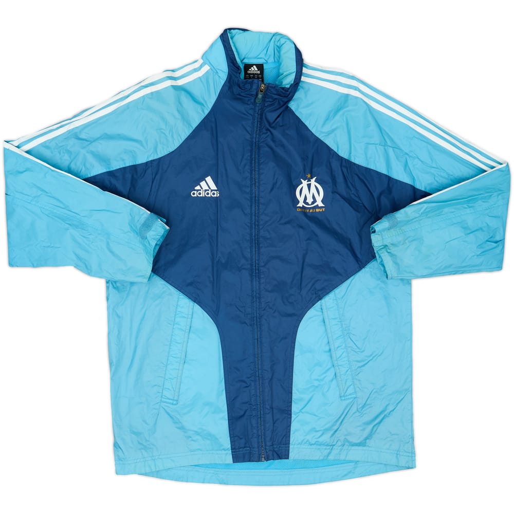 2004-05 Olympique Marseille adidas Hooded Rain Jacket - 7/10 - (S)