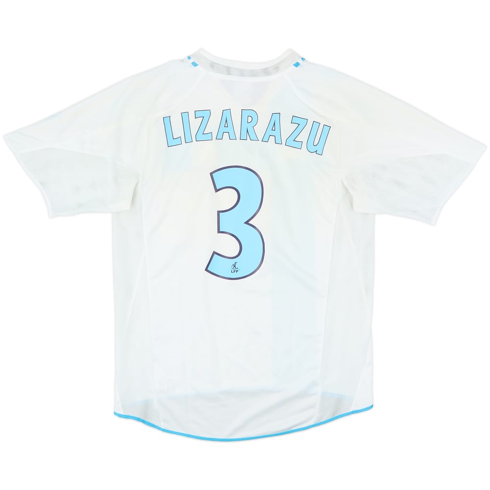 2004-05 Olympique Marseille Home Shirt Lizarazu #3 - 3/10 - (S)