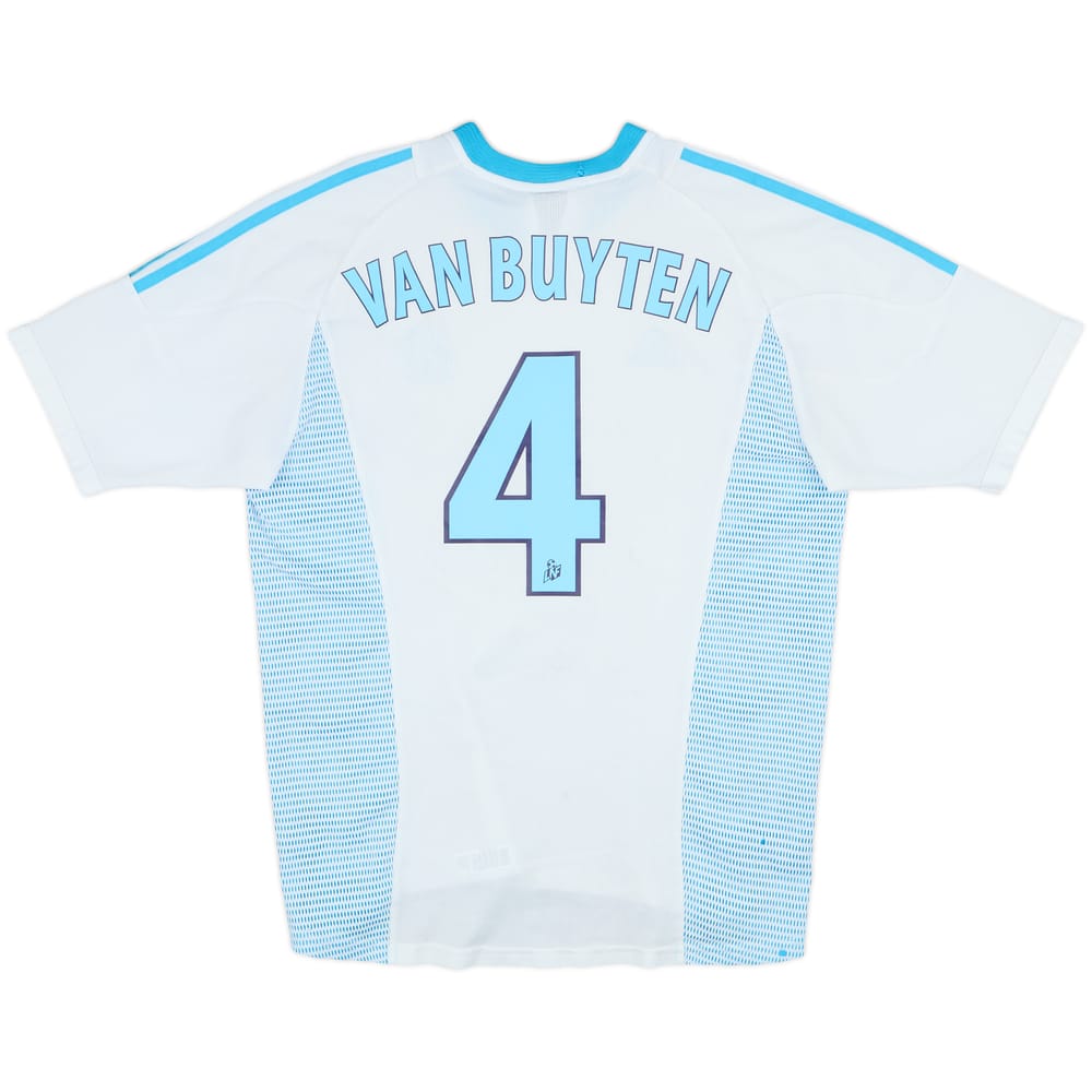 2002-03 Olympique Marseille Home Shirt Van Buyten #4 - 5/10 - (M)