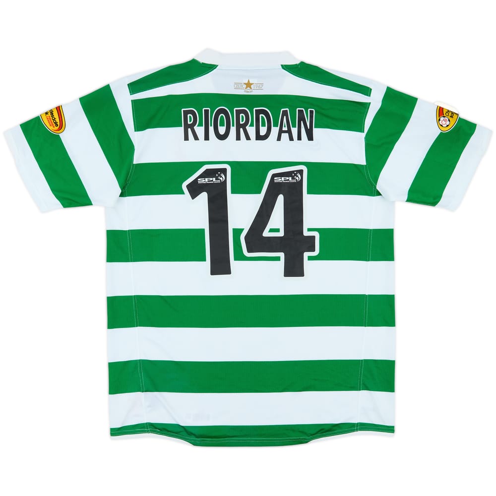 2007-08 Celtic Home Shirt Riordan #14 - 4/10 - (L)