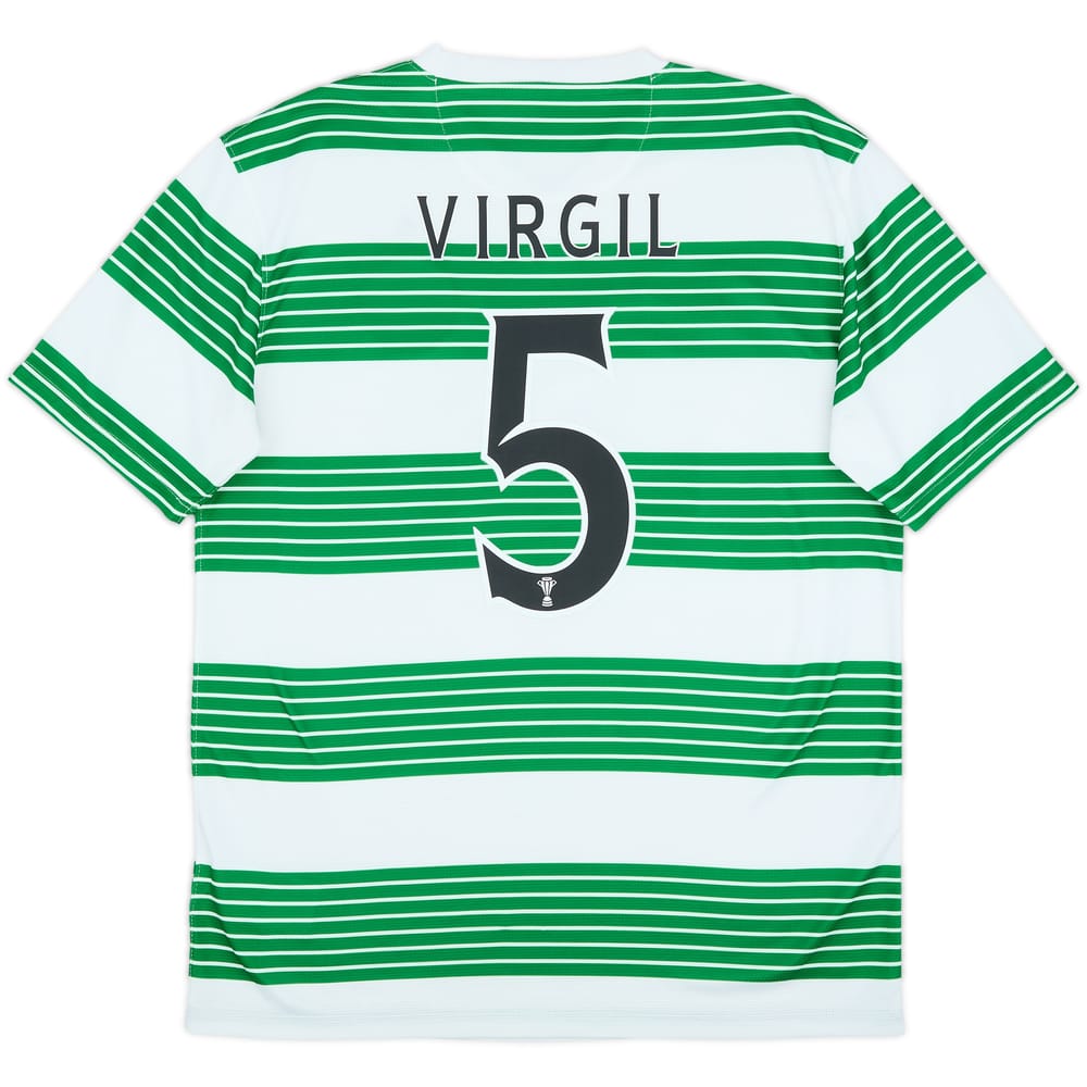 2013-15 Celtic Home Shirt Virgil #5 - 10/10 - (M)