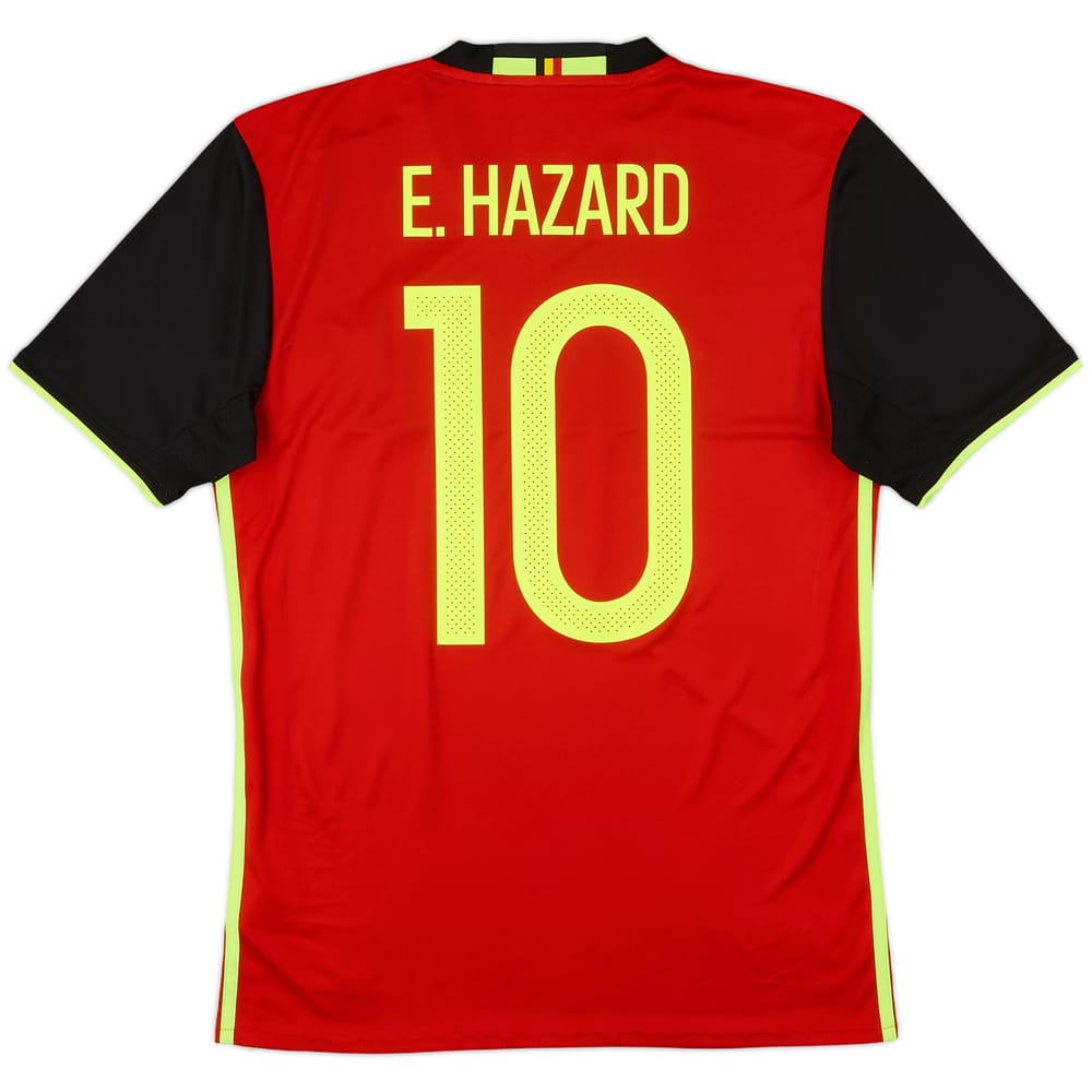 2016-17 Belgium Home Shirt E. Hazard #10 - 7/10 - (S)