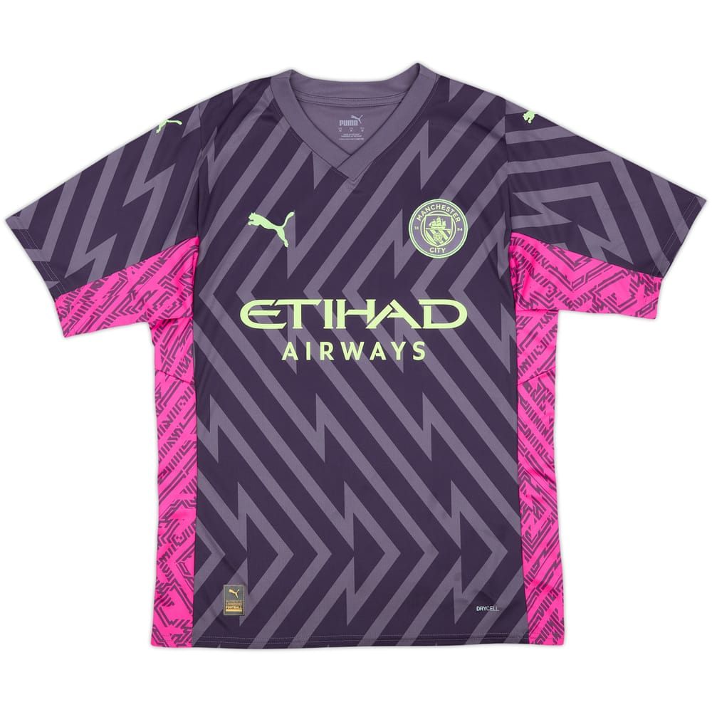 2023-24 Manchester City GK S/S Shirt - 7/10 - (M)