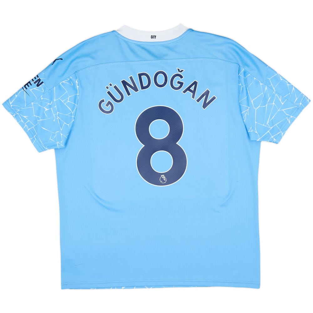 2020-21 Manchester City Home Shirt Gundogan #8 - 8/10 - (XL)