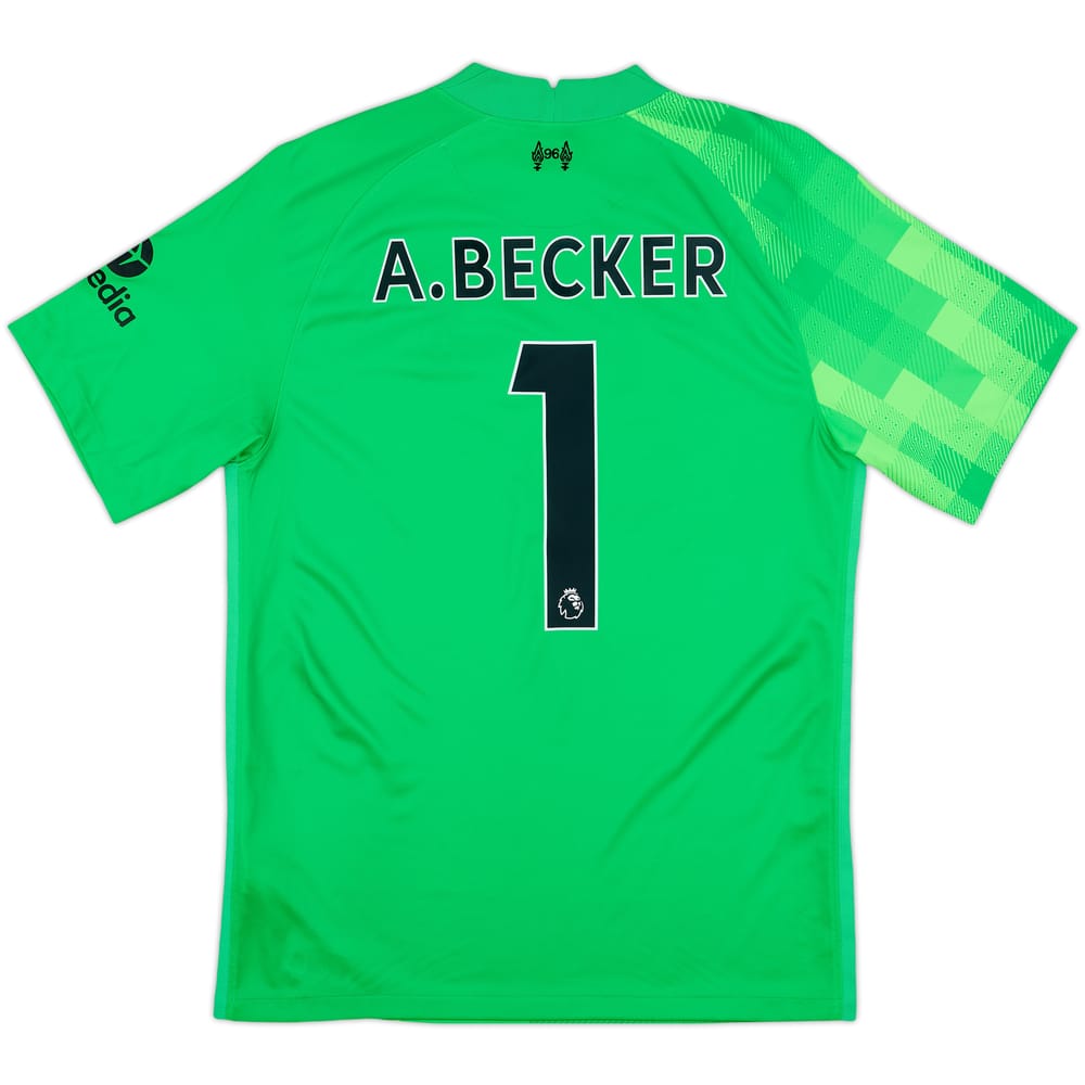2021-22 Liverpool GK Shirt A.Becker #1 - 8/10 - (M)