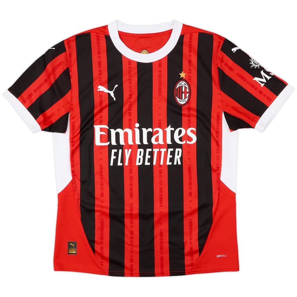 2024-25 AC Milan Home Shirt - 10/10 - (M)