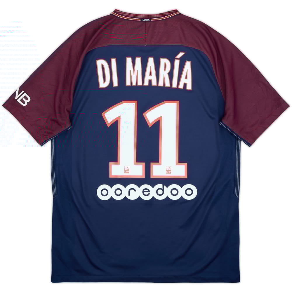 2017-18 Paris Saint-Germain Home Shirt Di Maria #11 - 7/10 - (M)