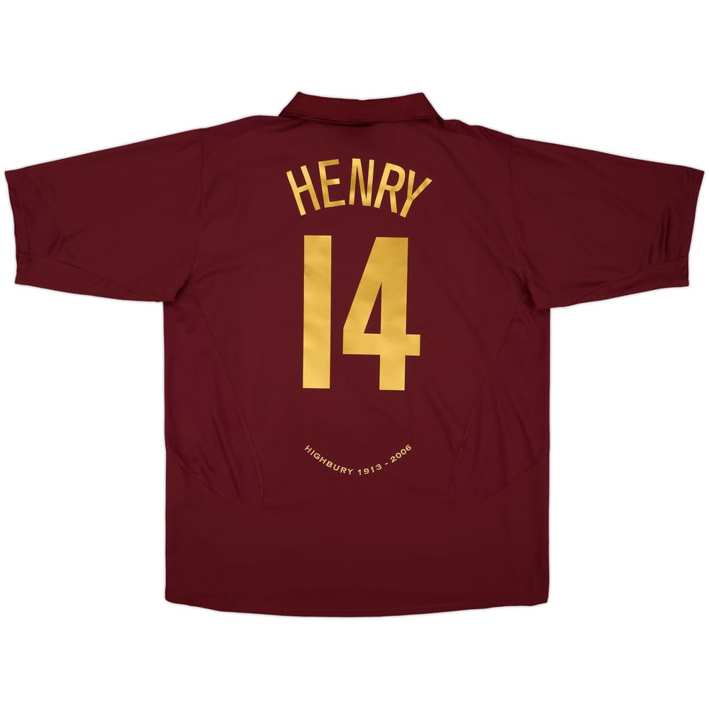 2005-06 Arsenal Home Shirt Henry #14 - 8/10 - (XXL)