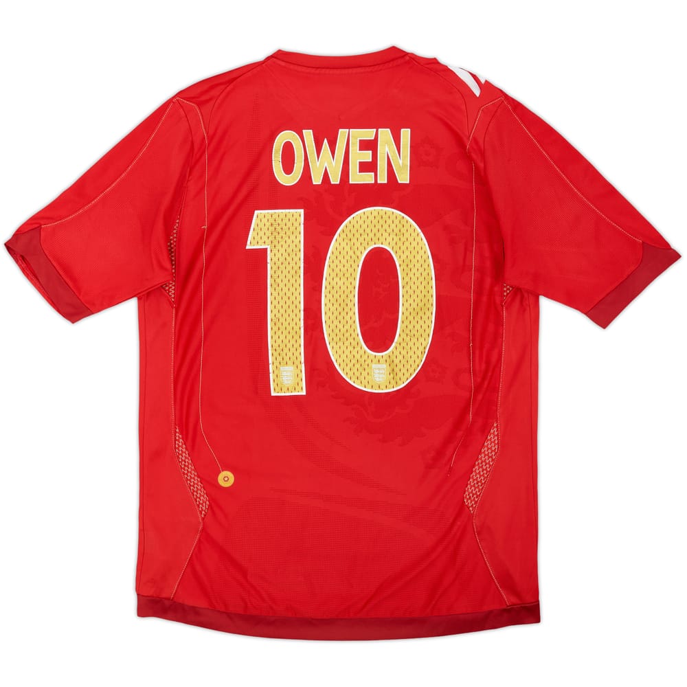 Camiseta de visitante de Inglaterra 2006-08 Owen #10 - 6/10 - (S)
