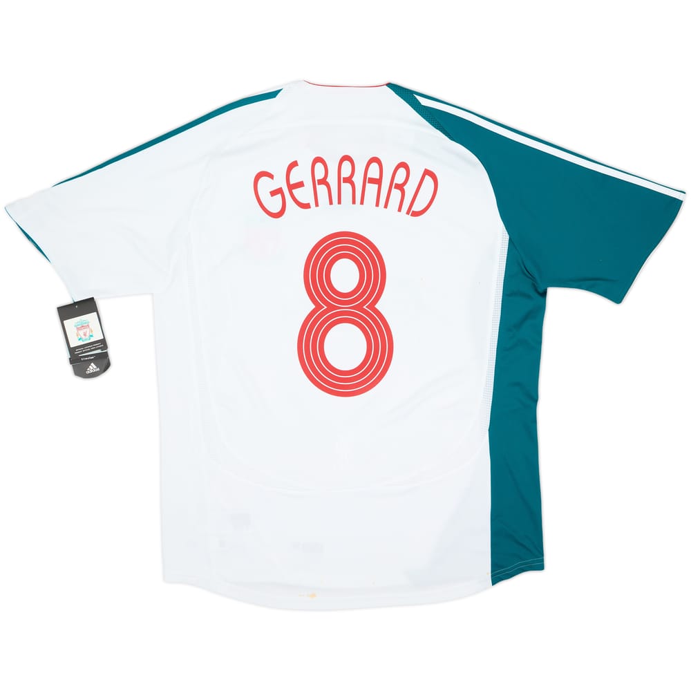 Camiseta de la tercera equipación del Liverpool 2006-07 Gerrard #8 (L)