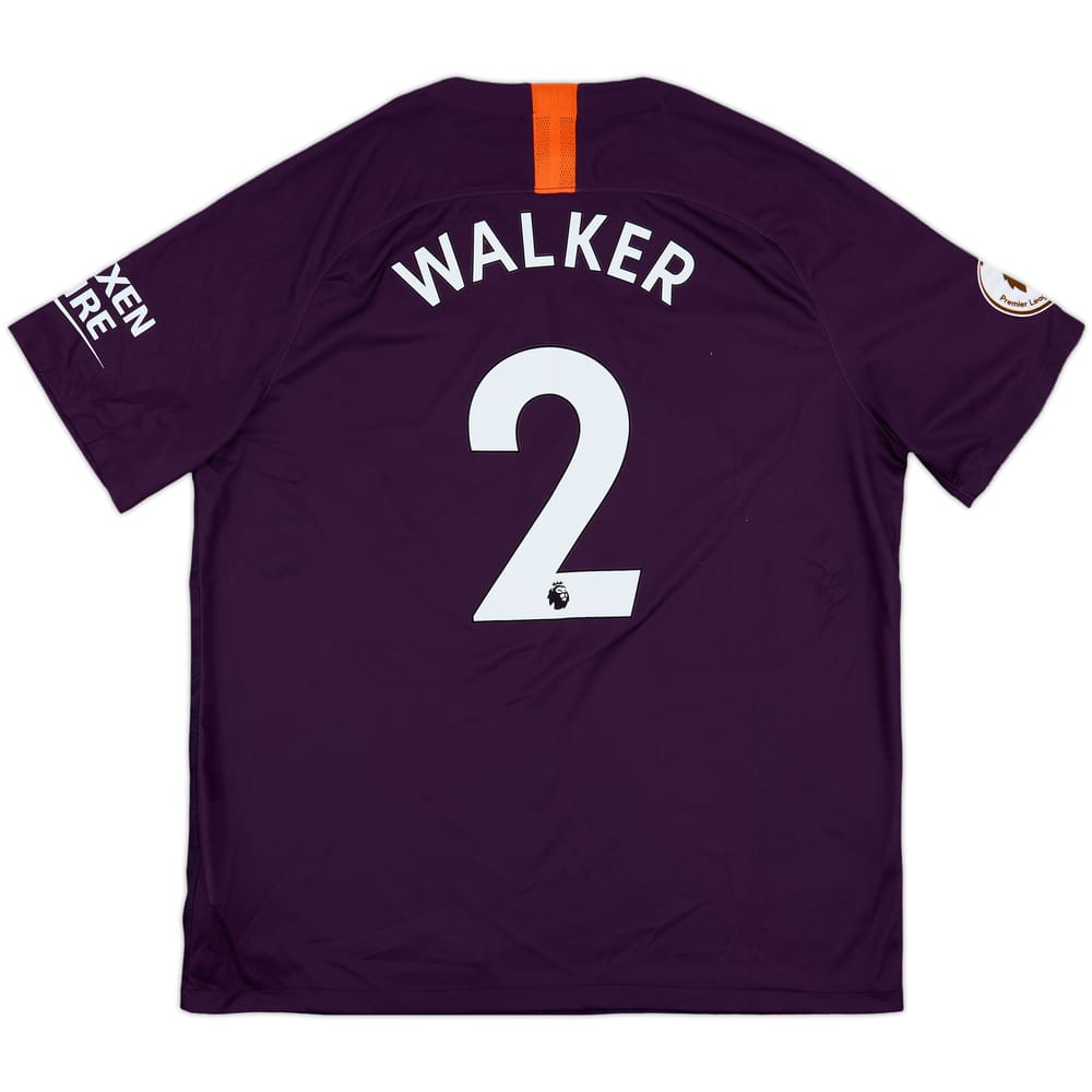 2018-19 Manchester City Third Shirt Walker #2 - 8/10 - (XL)