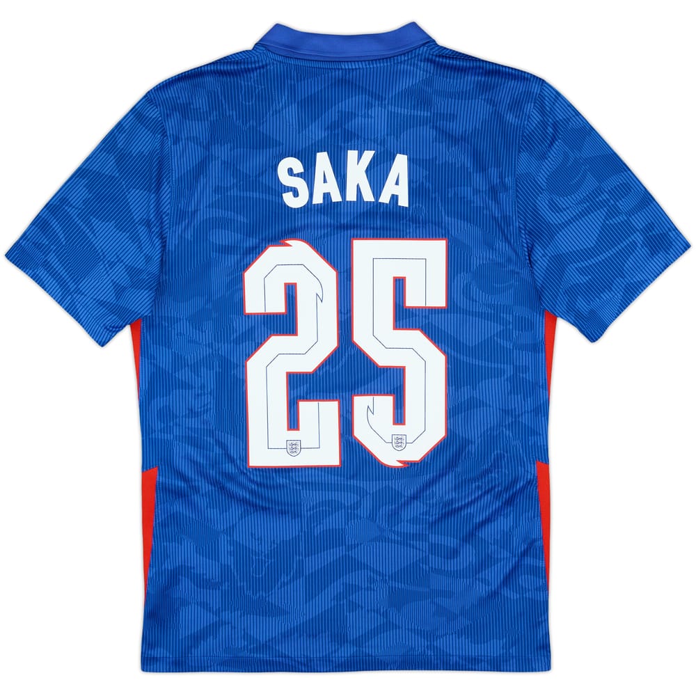 2020-21 England Away Shirt Saka #25 - 8/10 - (S)
