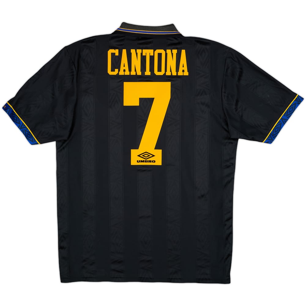 1993-95 Manchester United Away Shirt Cantona #7 - 8/10 - (XL)
