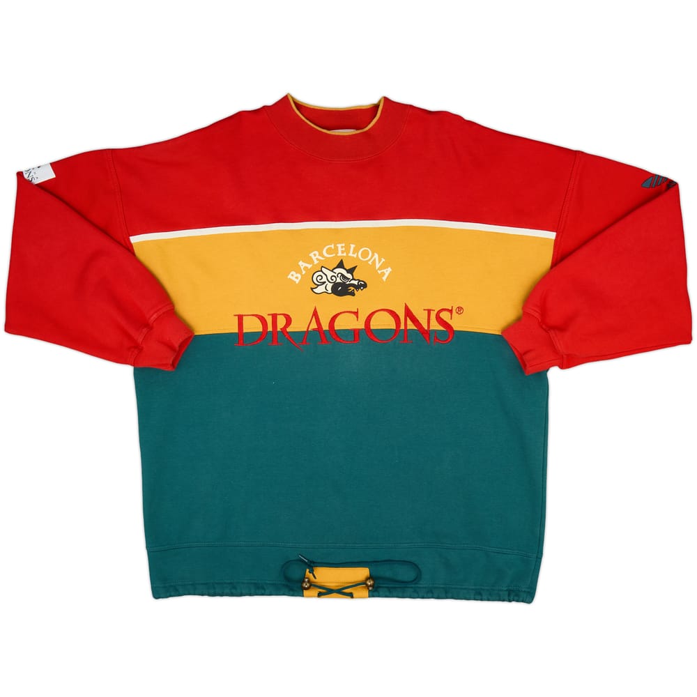 1991-92 Barcelona Dragons adidas Sweat Top - 9/10 - (L)