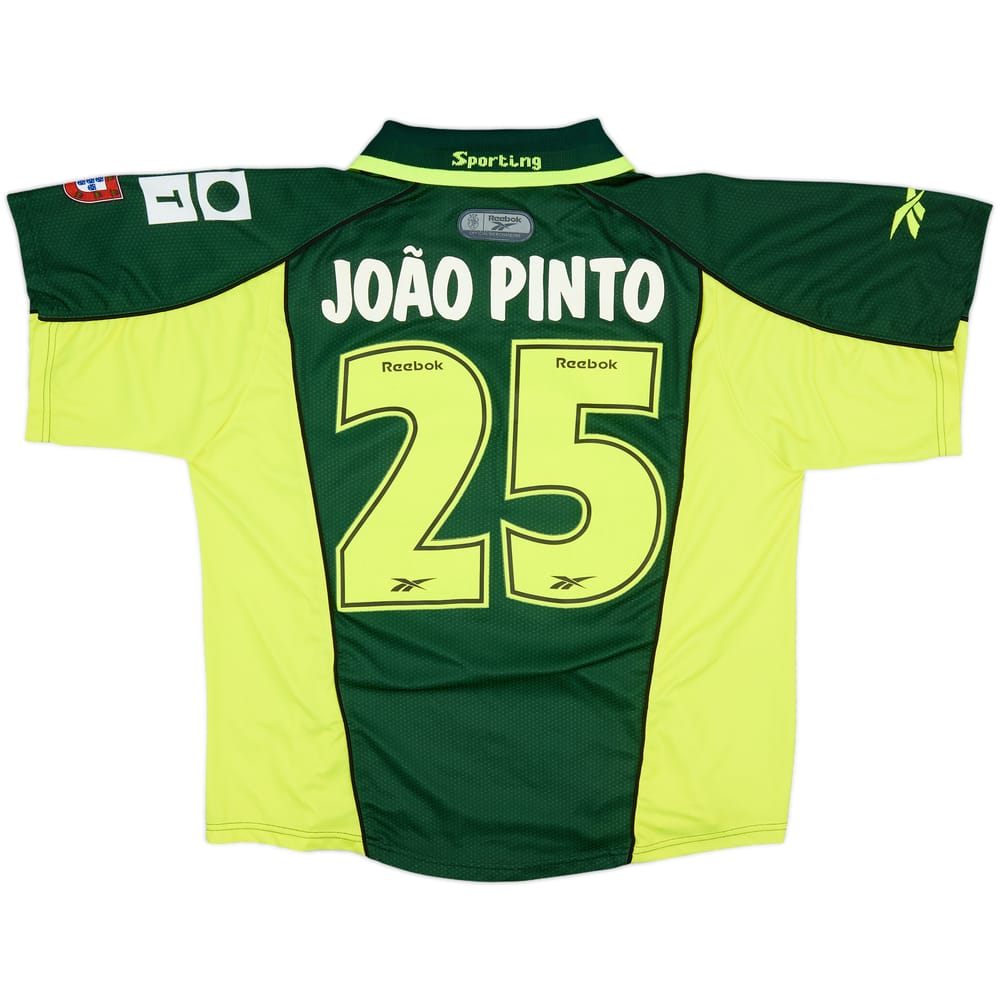 2000-01 Sporting CP Away Shirt Joao Pinto #25 - 8/10 - (L)