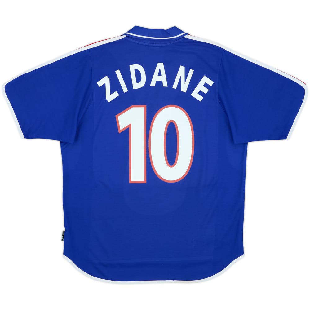 2000-02 France Home Shirt Zidane #10 - 9/10 - (L)