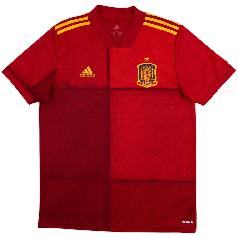 2020-21 Spain Home Shirt - 8/10 - (L)
