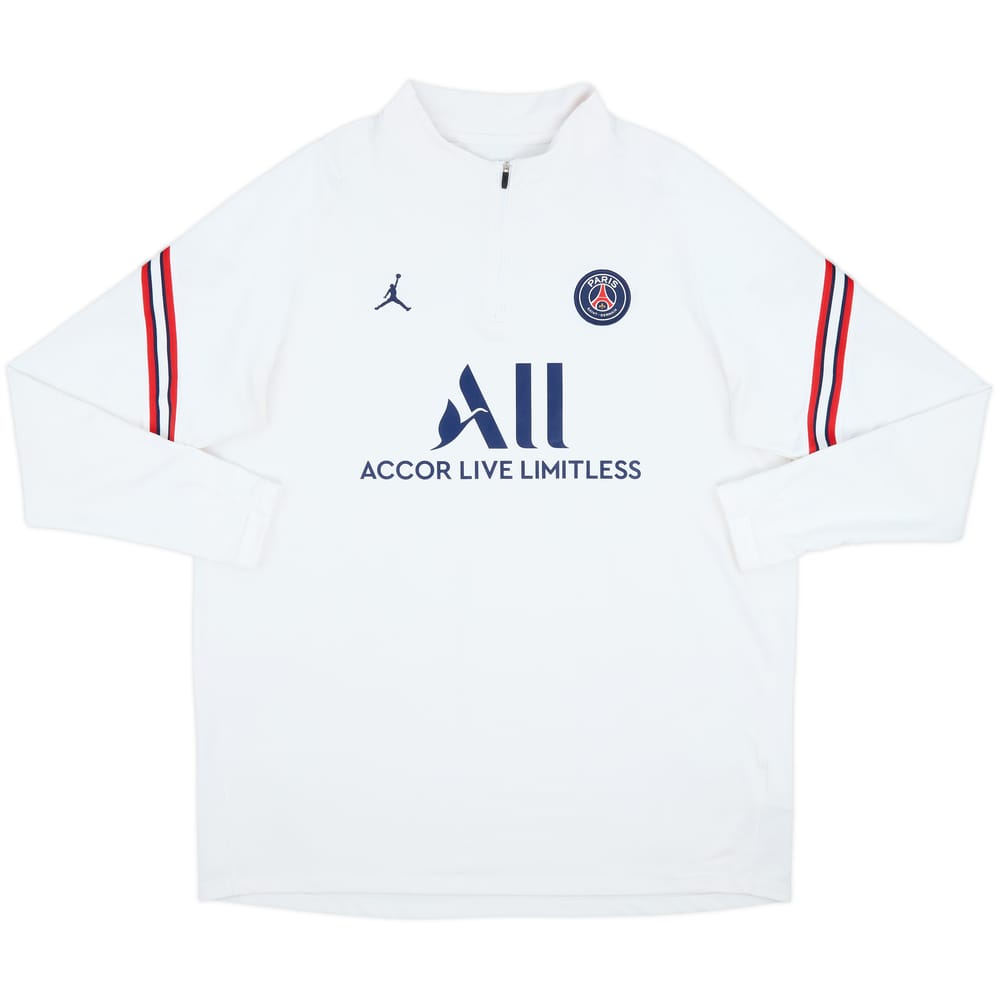 2021-22 Paris Saint-Germain Jordan 1/4 Zip Drill Top - 8/10 - (XXL)