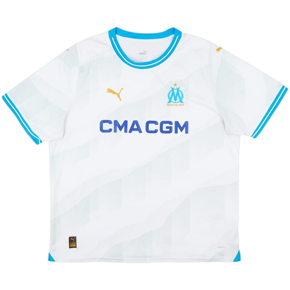 2020-21 Olympique Marseille Home Shirt - 10/10 - (XXL)