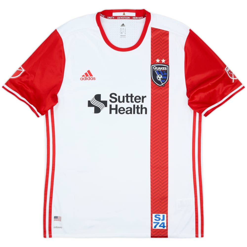 2016-17 San Jose Earthquakes Authentic Away Shirt - 8/10 - (XL)