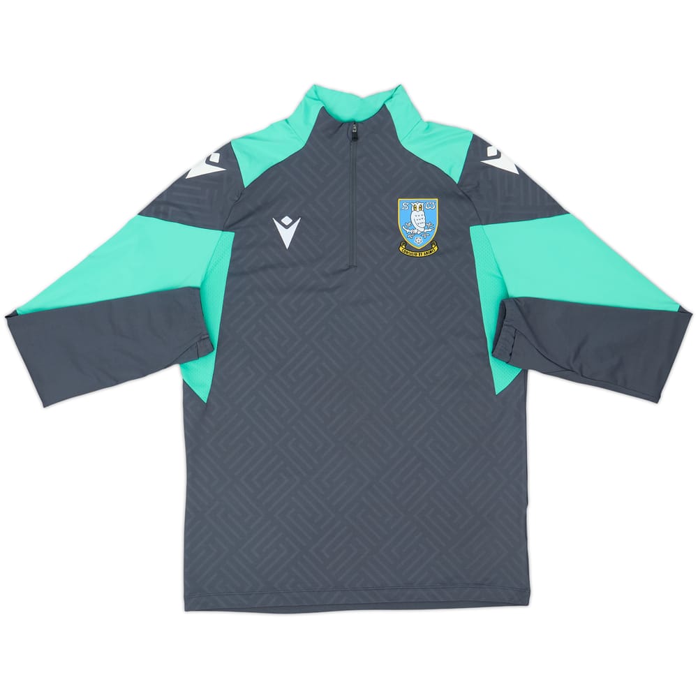 2023-24 Sheffield Wednesday Macron 1/4 Zip Drill Top - 9/10 - (M)