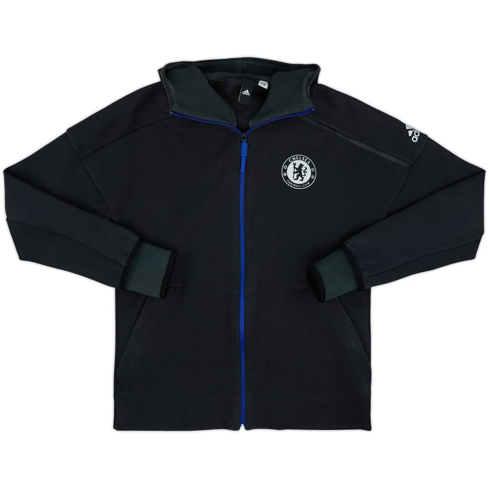2016-17 Chelsea adidas Hooded Track Jacket - 8/10 - (M)